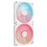 Ventilatoare carcasa corsair icue link lx140 reverse 2x140mm rgb alb,  Ventilatoare carcasa | electropc.ro