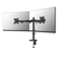 Brat dublu monitor neomounts ds60-600bl2; pentru display-uri cu diagonale 10"-32", sistem de prindere vesa 75x75~100x100, greutate maxima suportata 8 - per ecrankg, full motion, tilt +45°, swivel 90°, rotate 180°, distanta fata de perete 99-459mm; culoare,  Suporturi TV & Monitor | electropc.ro