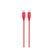 Cablu date si incarcare usb type-c la lightning metallic, 1 m, g-metallicc94-r, rosu,  Cabluri periferice | electropc.ro