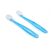 Set 2 lingurite silicon , light blue, u-grow,  Articole hranire bebelusi | electropc.ro