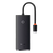Hub extern baseus lite, porturi usb: usb 3.0 x 4, conectare prin usb type-c, lungime 0.25m, negru,  Hub-uri USB | electropc.ro