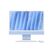 Apple imac 24" retina 4.5k/ apple m4 (cpu 10-core, gpu 10-core, neural engine 16-core)/16gb/256gb - blue - int kb (2024),  All in one PC | electropc.ro