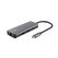 Adaptor trust dalyx 6-1, 4 porturi usb, material rabs (abs copolymer) 98%, hdmi v 2.0 (3840*2160@60hz, 1080p@120hz, giga lan (1gbps, gri,  Hub-uri USB | electropc.ro