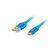 Cablu usb micro(m)  usb-a(m) 2.0 1 m albastru premium qc 3.0,  Cabluri video | electropc.ro