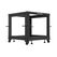 Rack deschis 19" 9u, 600x600–1100 reglabil, negru,  Cabinete metalice | electropc.ro