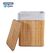 Cos de rufe dreptunghiular din bambus,  40x30x60 cm, 70 l,  Cosuri de rufe | electropc.ro