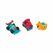 Set 3 vehicule actionate prin inertie- camion rosu, masina de curse albastra, avion galben,momki,  Masinute | electropc.ro