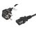 Cablu alimentare cee 7/7  iec 320 c13 1,8 m vde negru,  Cabluri periferice | electropc.ro