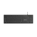 Tastatura serioux cu fir, interfata usb, 104 taste, material abs, us layout, lungime cablu 1.5m pvc, dimensiuni 429*128*20mm; 416g, negru,  Tastaturi | electropc.ro