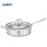 Tigaie adanca inox+capac sticla 28x7.5cm, atomic3, cooking by heinner,  Tavi copt | electropc.ro
