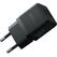 Incarcator retea baseus palm, quick charge 30w, 1 x usb, 1 x usb type-c5v/3.0a, include cablu usb type-c la usb type-c 1m, negru,  Incarcatoare telefoane | electropc.ro