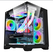 Carcasa 1stplayer gaming mv5-tp-bk, 5 ventilatoare argb infinity efect micro-atx, telecomanda, negru,  Carcase | electropc.ro
