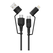 Cablu audio lemontti usb a&c-usb-c, material: aliaj aluminiu, nailon impletit, lungime 1,2m, - iesire usb-a la usb-c: 5v/2a max 10w,  iesire usb-a la lightning: 5v/2.4a, iesire usb-c la lightning: 5v/3a 9v/2a 12v/1.5a 15v/2a 30w max, iesire usb-c la usb-c,  Cabluri periferice | electropc.ro