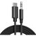 Cablu audio lemontti usb-c-jack 3.5mm, carcasa de metal, cablu din impletitura textila si nylon, lungime 1m, negru,  Cabluri periferice | electropc.ro