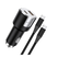 Incarcator auto lemontti fast charge 1 x port pd type-c 20w + 1 x port usb-a qc 3.0 18w cu cablu type-c la type-c 20w, lungime 1m, negru/argintiu,  Incarcatoare telefoane | electropc.ro