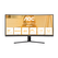 Monitor aoc 34" cu34b3e, curvature: 1500r, diagonal (inch): 34, diagonal (cm): 86, aspect ratio: 21:9, panel: va, resolution: 3440x1440, refresh rate: 120hz, response time gtg: 4ms, response time mprt: 1ms, brightness (max): 300 cd/m², contrast (static) :,  Monitoare LED | electropc.ro