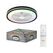 Plafoniera led cct cu ventilator osram murlan cu telecomanda, 43w, 2150lm, lumina alba si color (3000-6500k), dimabila, ip20, max 1169 m³/h, timer 1h-4h-8h, negru/alb,  Corpuri de iluminat inteligente pentru interior | electropc.ro