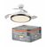 Plafoniera led cu ventilator osram retractable cu telecomanda, 66w, 4200lm, lumina alba (3000-4000-6500k), ip20, max 6460 m³/h, timer 2h-4h-8h, alb/negru,  Corpuri de iluminat inteligente pentru interior | electropc.ro