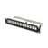 Patch panel gol 12 porturi 1u 10" ftp pentru module keystone, negru  v2,  Alte accesorii retea | electropc.ro