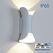 Aplica led vivalux boston, 10w, 690 lm, lumina selectabila (3000k-4000k-6400k), 60°,ip65, 135x115x100mm, 40000h, aluminiu,10x20x0.8cm , alb,  Aplice de exterior | electropc.ro