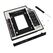 Rack intern spacer, tip caddy 12.7mm, 5.25 inch la 2.5 inch, s-ata, interfata pc s-ata, metal, negru,  SSD-uri externe | electropc.ro