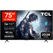 Televizor tcl qd-miniled 75t8d, 189 cm, smart google tv, 4k ultra hd, 144hz, onkyo,  Televizoare | electropc.ro