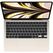 Macbook air 13.6" retina/ apple m2 (cpu 8-core, gpu 8-core, neural engine 16-core)/16gb/256gb - starlight (gold) - int kb,  Laptopuri | electropc.ro