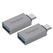 Targus adaptor usb-c la usb-a, 2pcs, gri,  Cabluri periferice | electropc.ro