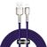 Cablu alimentare si date baseus cafule metal, fast charging data cable pt. smartphone, usb la lightning iphone 2.4a, 2m, violet,  Cabluri periferice | electropc.ro
