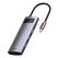 Docking station baseus metal gleam, conectare pc usb type-c, usb 3.0 x 3, usb type c x 1 pd 100w 5v / 9v / 14.5v / 20v 5a (max.), hdmi x 1/4k/60hz, led, gri,  Telefoane mobile & accesorii | electropc.ro