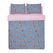 Lenjerie pat dbl, 100% bbc, 132tc, rose,  Lenjerii de pat | electropc.ro