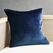 Fata de perna catifea 45x45 cm albastra,  Fete de perna decorative | electropc.ro