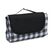 Patura picnic 145x200 cm carouri negru,  Paturi picnic | electropc.ro