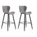 Set 2 scaune de bar retro - light grey,  Scaune | electropc.ro