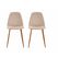 Set 2 scaune dining catifea cu model brodat bej dimensiuni scaun : 48x46x87 cm adancime sezut: 38 cm/inaltime sezut 47 cm material : picioare din metal cu aspect de lemn, sezut din plastic imbracat in tapiterie din catifea cu model brodat pe spate. umplut,  Scaune | electropc.ro
