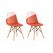 Set 2 scaune stil scandinav - coral,  Scaune | electropc.ro