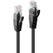 Cablu retea lindy ly-48078 2m cat.6 u/utp, black,  Cabluri retea | electropc.ro