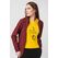 Hanorac coton casual femei burgundy-m,  Hanorace | electropc.ro