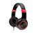Casti cu micr. spacer pearl red, cu fir, multimedia,  2x jack 3.5mm, microfon pe fir, driver 40mm, 20hz - 20000hz, pliabile, 1.8m, negru si rosu,  Casti audio | electropc.ro