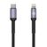 Cablu tellur type-c to lightning, 2a, pd18w, 1m, nailon, negru,  Cabluri periferice | electropc.ro