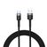Cablu tellur usb to type-c cu led, 3a, nailon, 1.2m, negru,  Cabluri periferice | electropc.ro