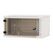 Rack de perete triton sectiune simpla 4u 600mm adancime usa sticla panouri laterale fixe sectiuni, sectiuni acces cabluri sus/jos/spate securizare cu cheie, 1 pereche montanti reglabili ip30 gri,  Cabinete metalice | electropc.ro