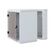 Rack de perete triton sectiune simpla 9u 600mm adancime usa sticla panouri laterale fixe sectiuni ventilatie activa, sectiuni acces cabluri sus/jos/spate securizare cu cheie, 1 pereche montanti reglabili ip30 gri,  Cabinete metalice | electropc.ro