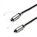 Cablu audio optic serioux premium gold,  conectori toslink tata-tata, conductor fibra optica polymer, mufe din metal aliaj zinc, conectori auriti 24k, lentila convexa pentru focalizare fara distorsiuni, capace de protectie incluse, 1.5m, negru,  Conectica | electropc.ro
