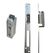 Electromagnet fail safe yale yb37-12d-lr, 12vcc, 180ma, contact monitorizare, include placa suport lunga.,  Incuietori | electropc.ro