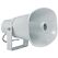 Goarna pentru exterior (waterproof horn speaker) itc t-720a, pentru sisteme de public address (pa), trepte 15w-30w @ 100v, spl(1w/1m) 103db± 3db, frequency response 300-13khz, impedance black: com green: 670Ω white: 330Ω, material abs, culoare alba, ip66,,  Difuzoare | electropc.ro