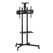 Stand tv mobil akai, cu inclinatie +10/-10°, cu 2 polite, vesa min. 200x200, vesa max.600x400, greutate maxima suportata tv 50kg, greautate maxima suportata dvd 10 kg, greutate maxima suportata camera 5 kg, negru,  TV & Electronice & Gaming | electropc.ro