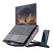 Cooler laptop trust gxt 1127 yoozy, pentru laptopuri cu diagonala de pana la 17.3", 2 ventilatoare, viteza rotatie 1500 rpm, interval zgomot 30 dba - 35 dba, iluminare rgb, negru,  Stand & Cooling pad | electropc.ro