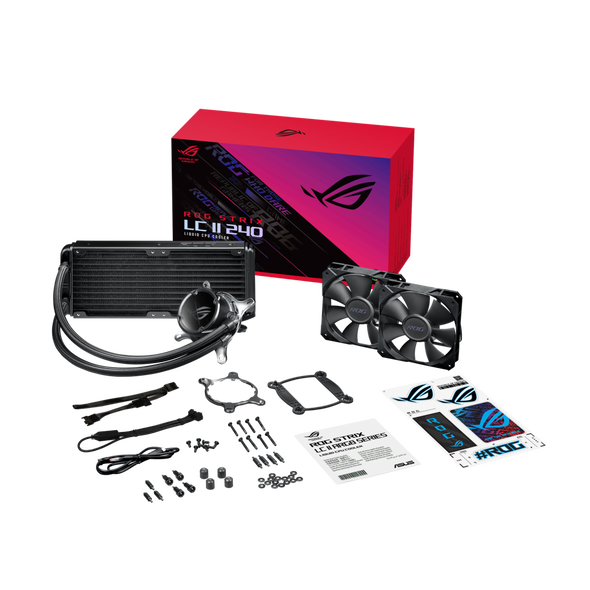 Cooler procesor asus liquid cooler rog strix lc ii 240 rog strix lc ii 240, compatibil intel/amd,  Ventilatoare carcasa | electropc.ro
