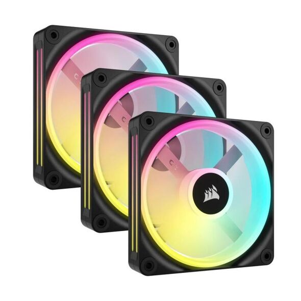 Fan corsair qx120, ventilator 3x120 mm,  negru,  Ventilatoare carcasa | electropc.ro